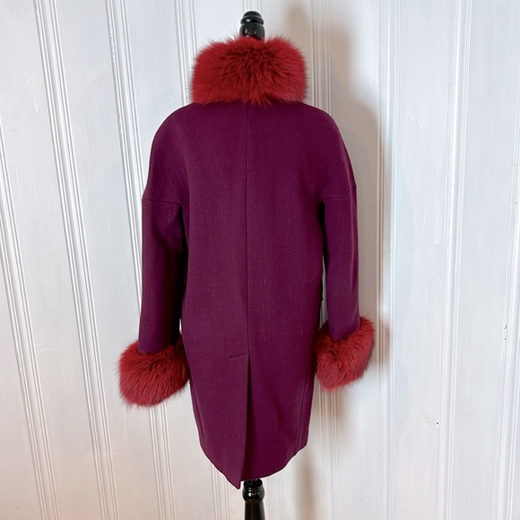 Stunning DKNY wool and fur coat - Picture 3 of 7